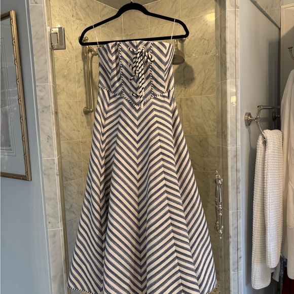 Zimmermann Blue and White Patterned Dress